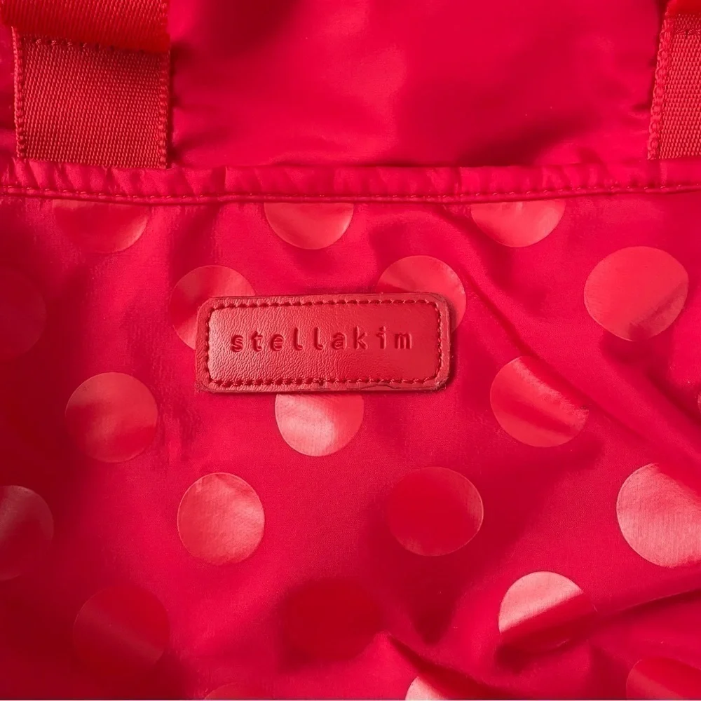 Stella Kim Olivia diaper bag red polka dot dots crossbody shoulder